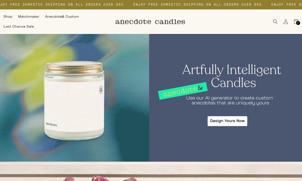 Anecdote candles.com