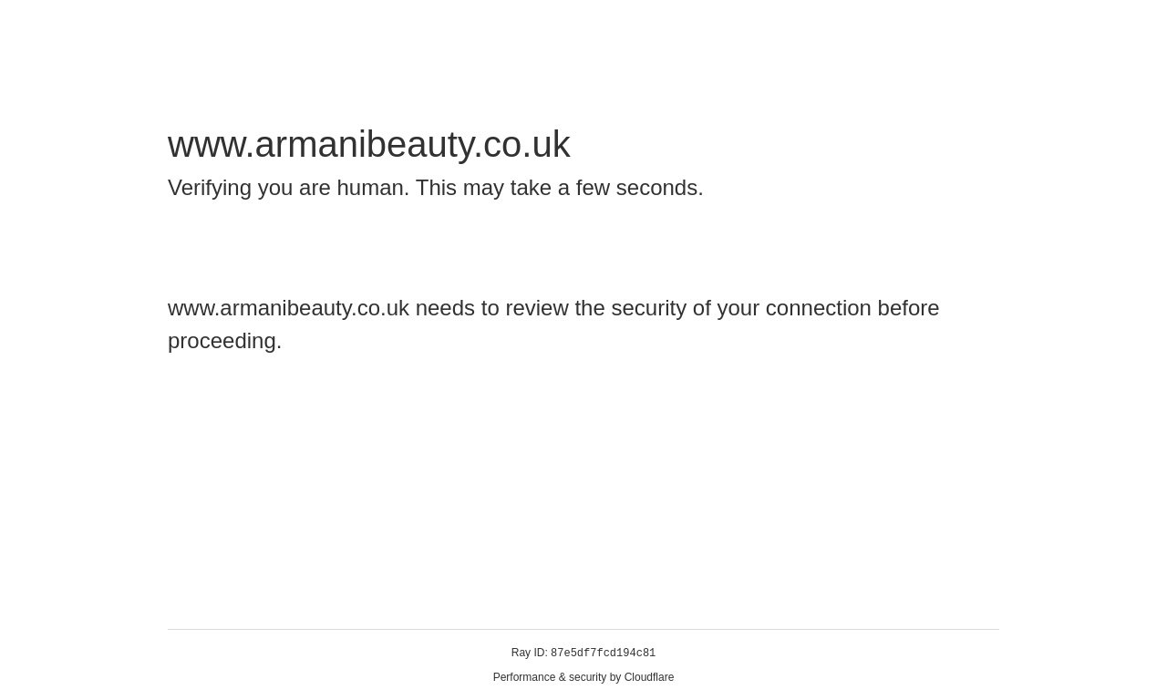 Armani beauty.co.uk