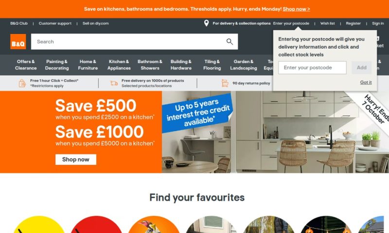 B and Q UK