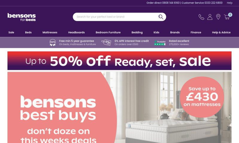 Bensons for beds.co.uk
