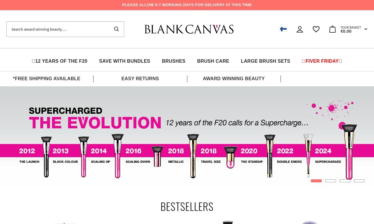 Blank canvas cosmetics.com