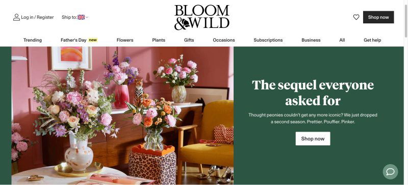 Bloom and wild.com