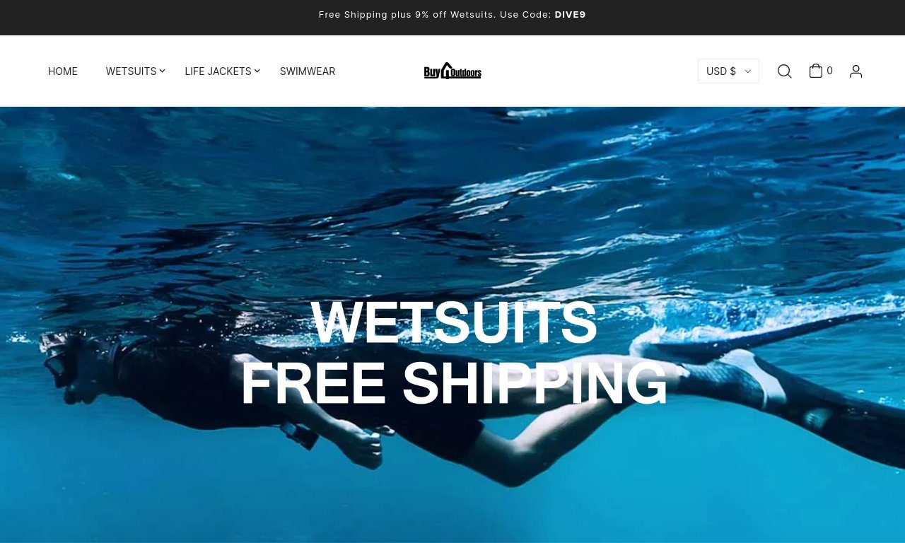 Buy4Outdoors | Cheap Wetsuits for Surfing, Scuba Diving, etc.