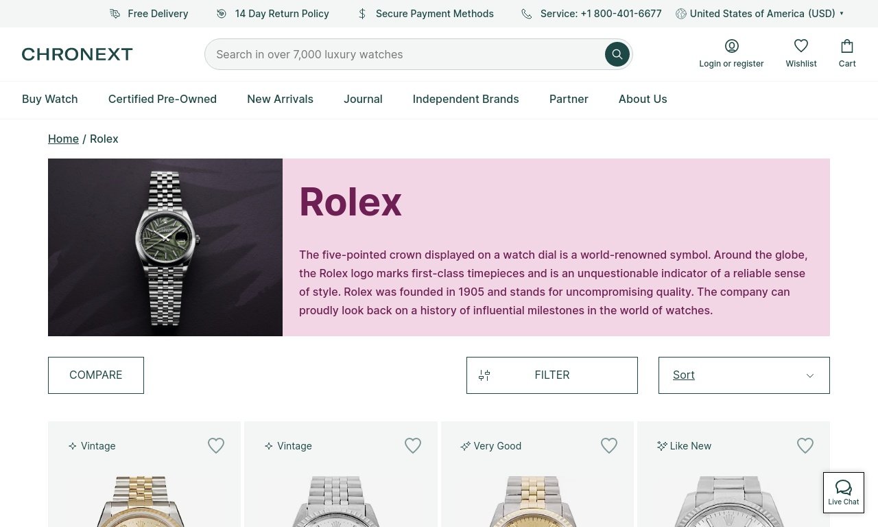 Chronext Rolex watches