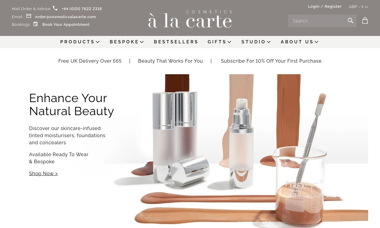 Cosmetics ala carte.com