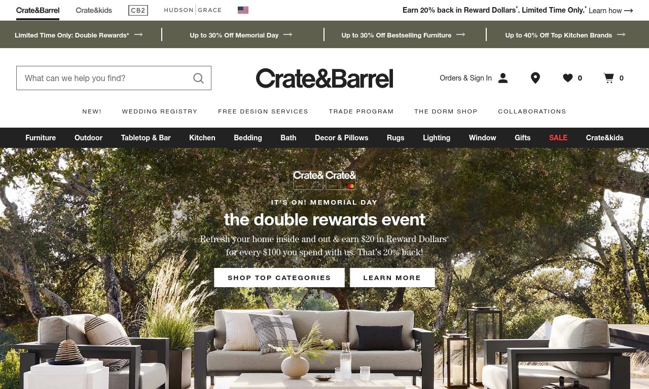 Crate and Barrel.com