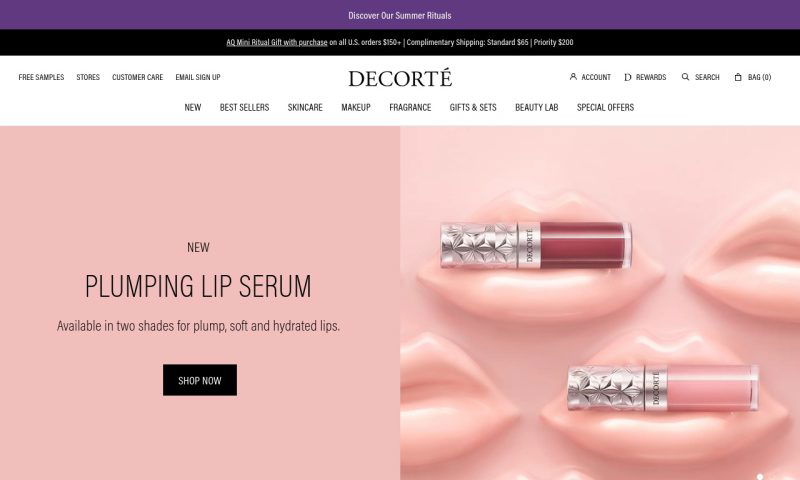 Decorte cosmetics.com