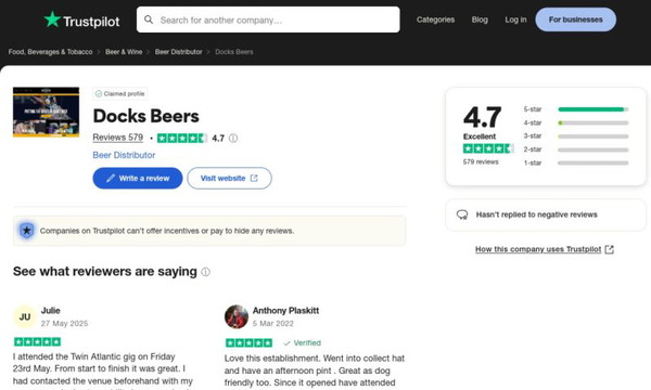 Docks Beers.com