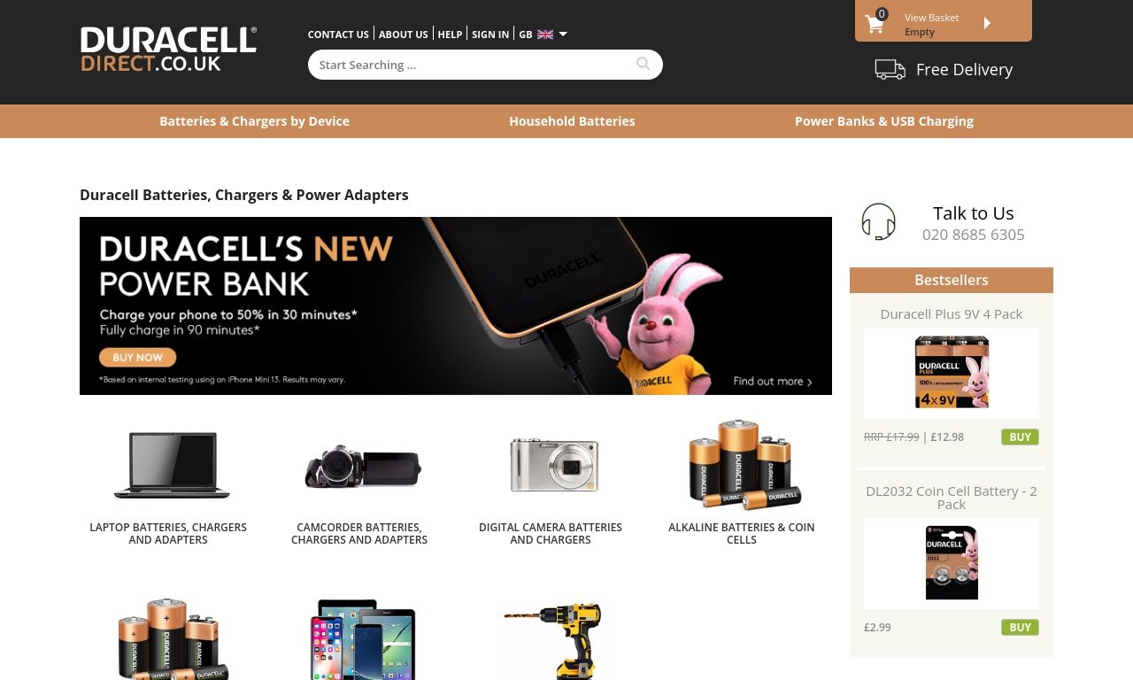 Duracell Direct.co.uk