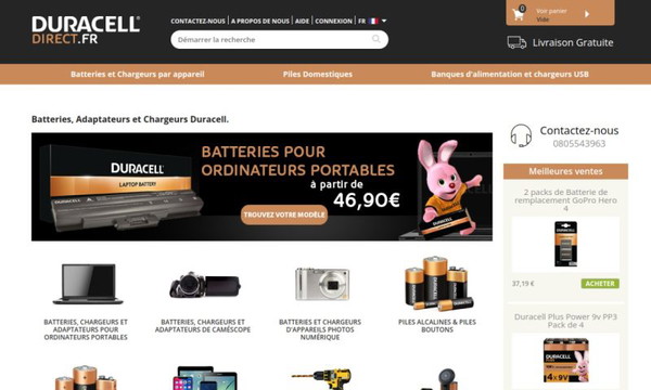 Duracell Direct.fr