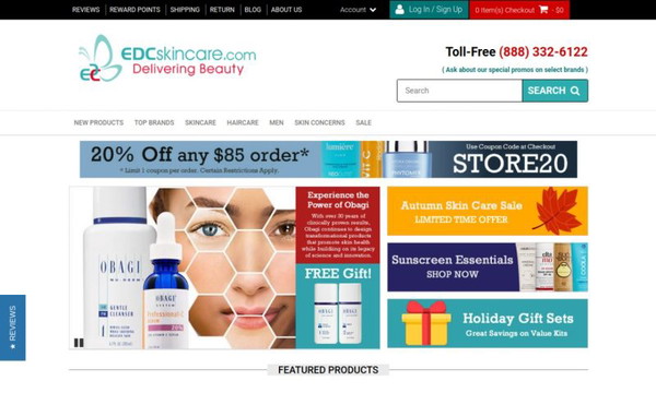 Edc skincare.com
