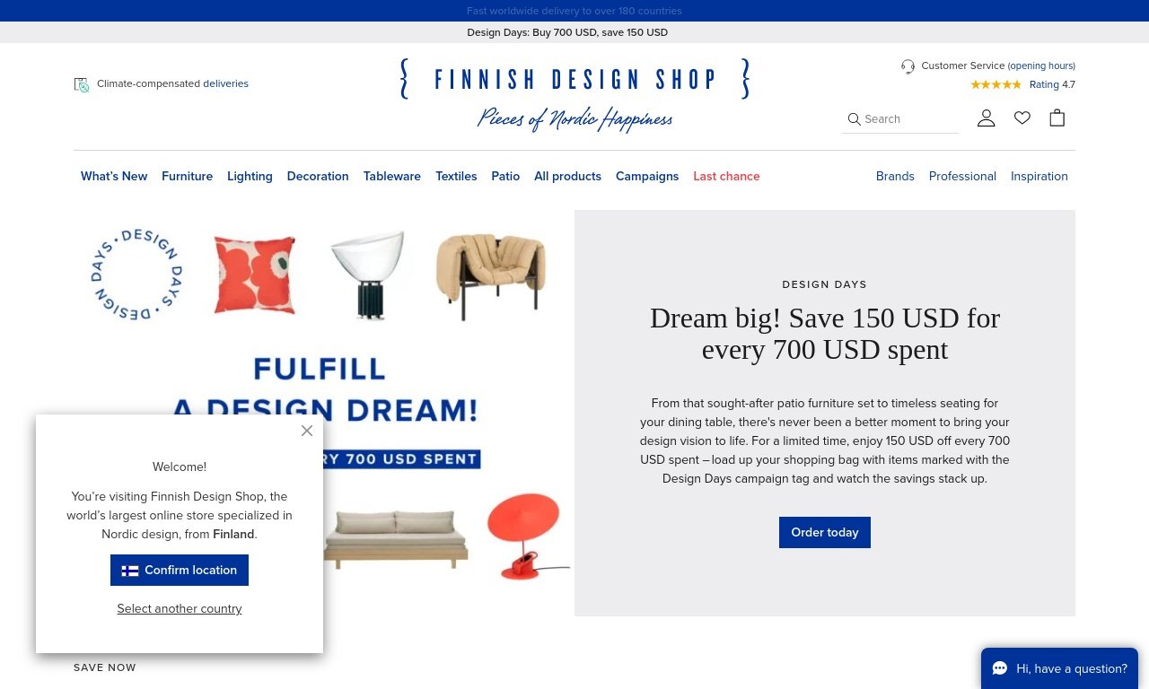 Finnish design shop.com
