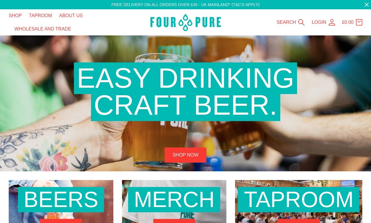 Four pure beer