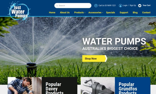 Just Water Pumps - Australia’s Biggest Choice