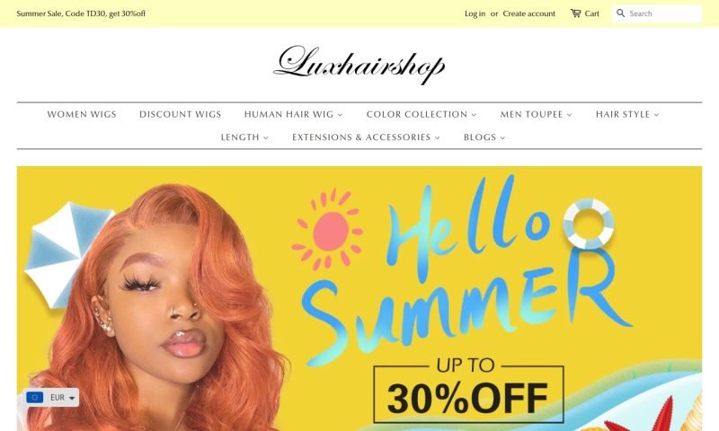 Lux hair shop.com