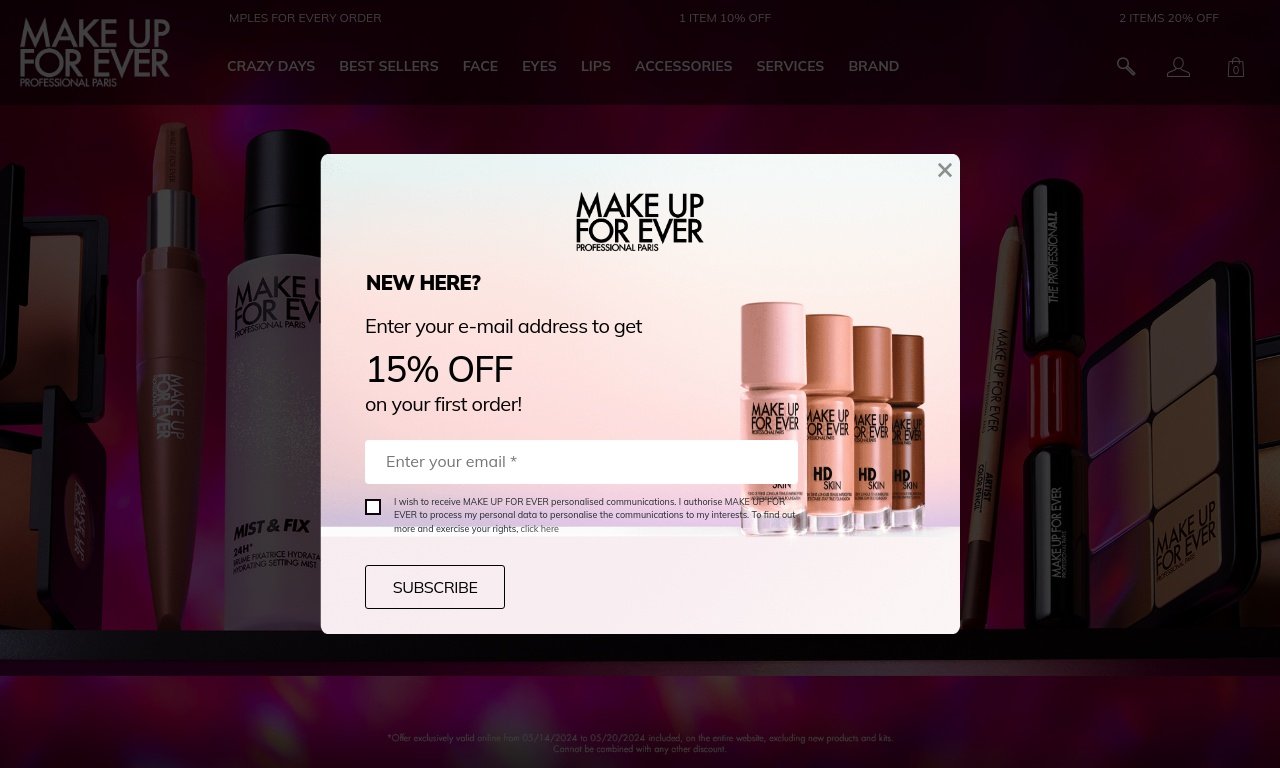Make Up Forever.com