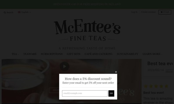 Mcentees tea.com