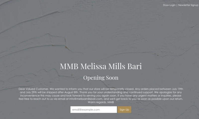 Melissa Mills Bari.com