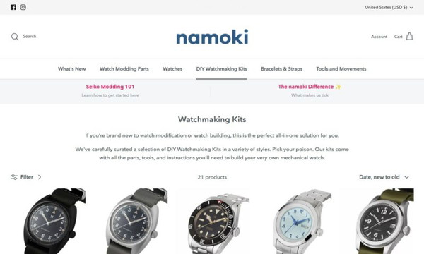 Namoki Watch kits