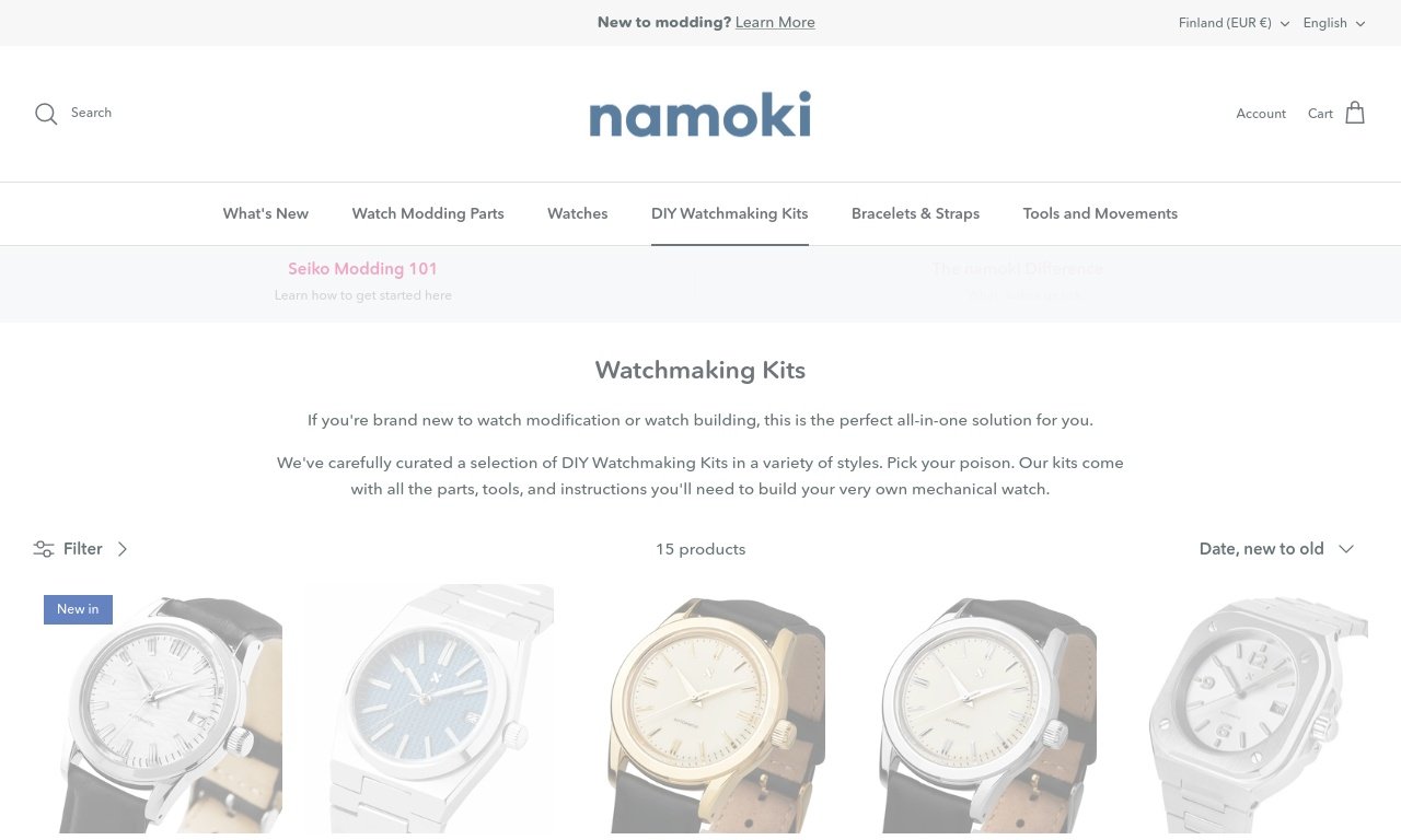 Namoki Watch kits