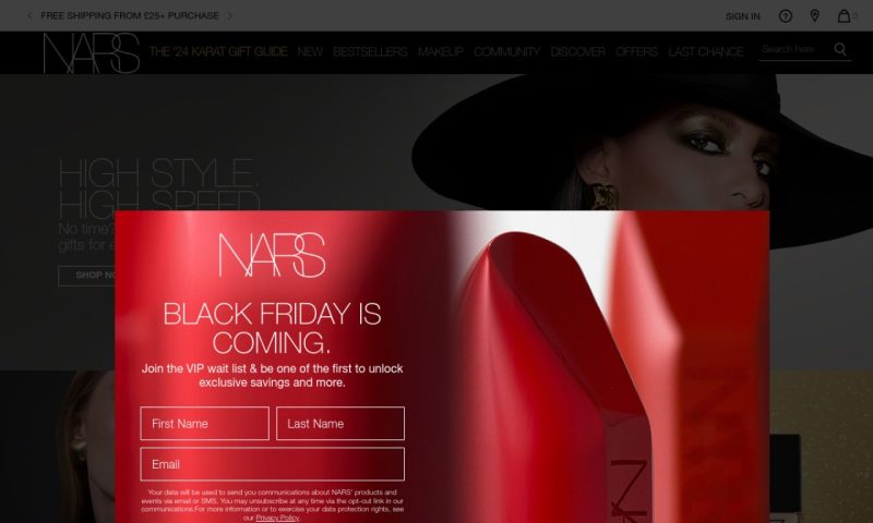 Nars cosmetics.co.uk