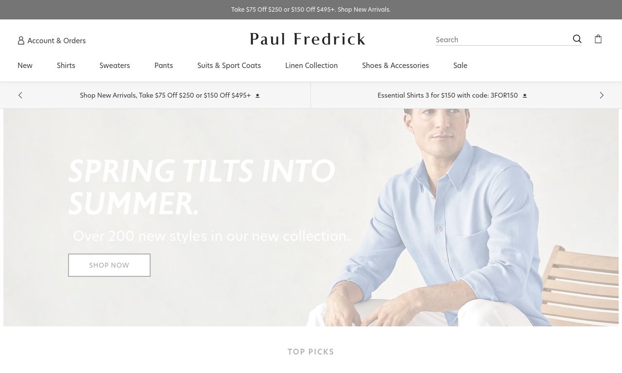 Paul fredrick.com
