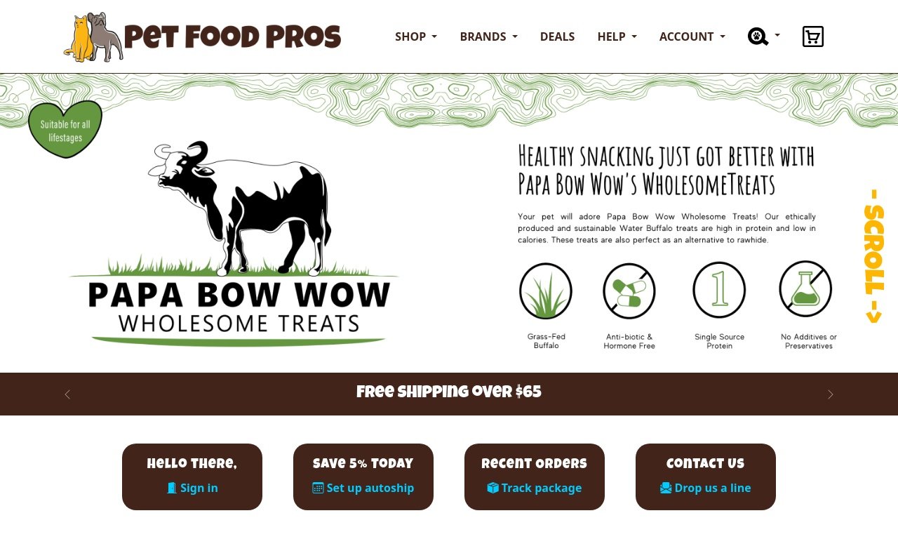 Pet food pros.com