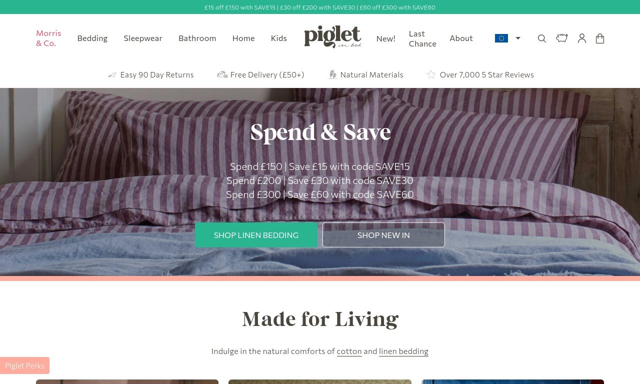 Piglet in bed.com
