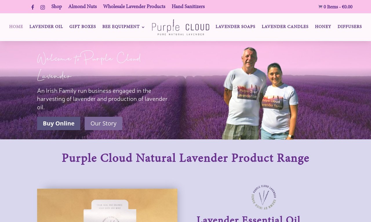 Purple cloud natural lavender