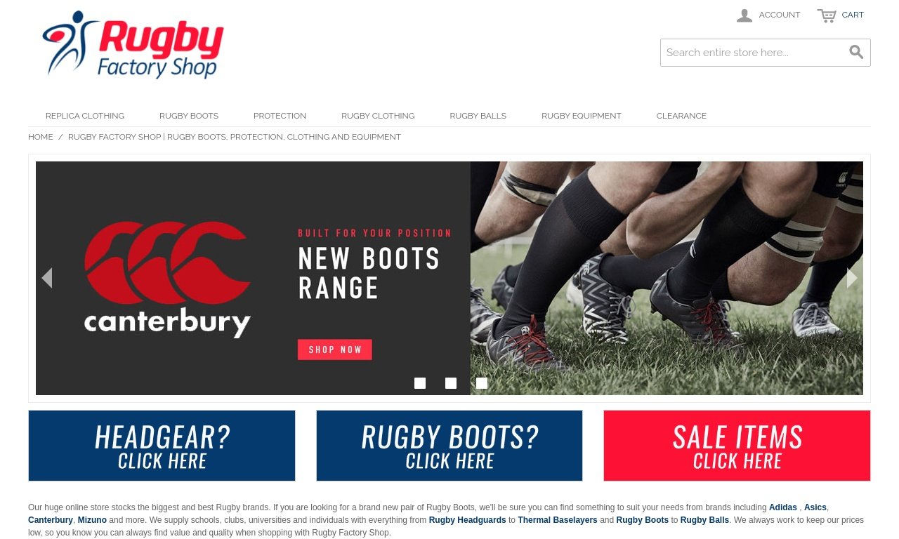 Rugby Factory Shop.co.uk