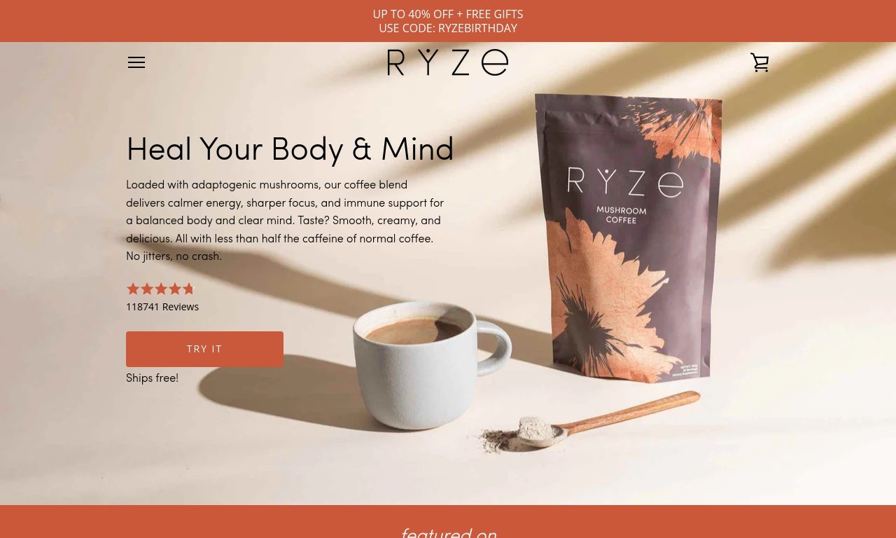 Ryze super foods.com