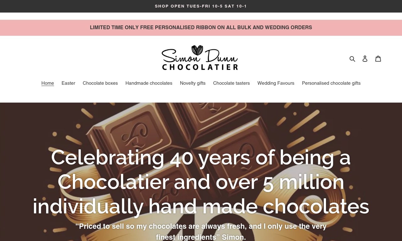 Simon Dunn Chocolates.co.uk
