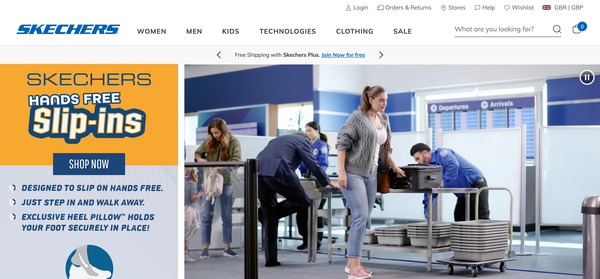 the skechers website