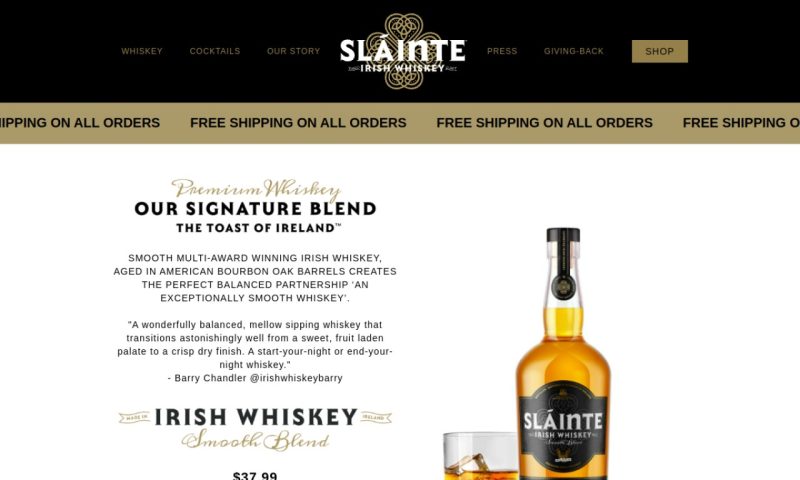 Slainte Irish Whiskey.com