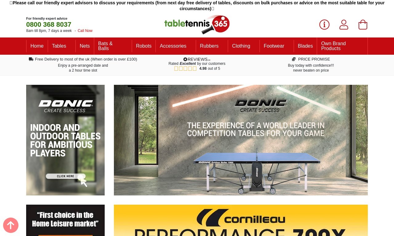 Table tennis 365.com