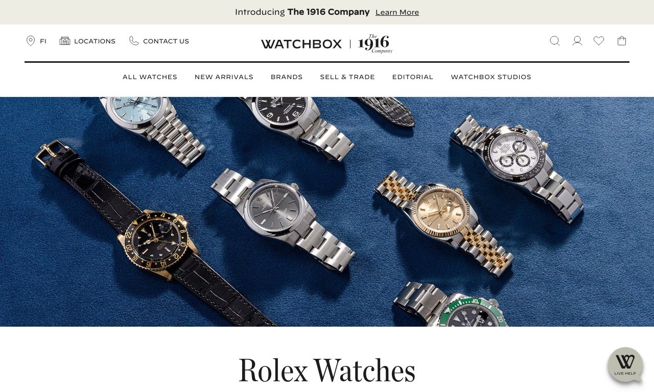 The watch box rolex watches