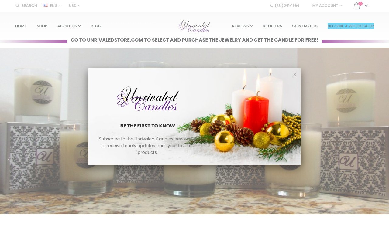 Unrivaled candles.com