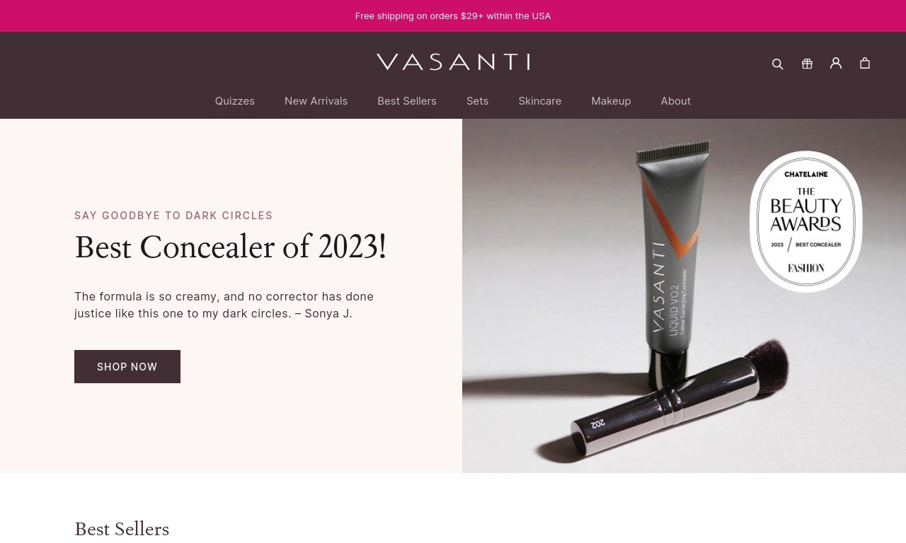 Vasanti cosmetics.com