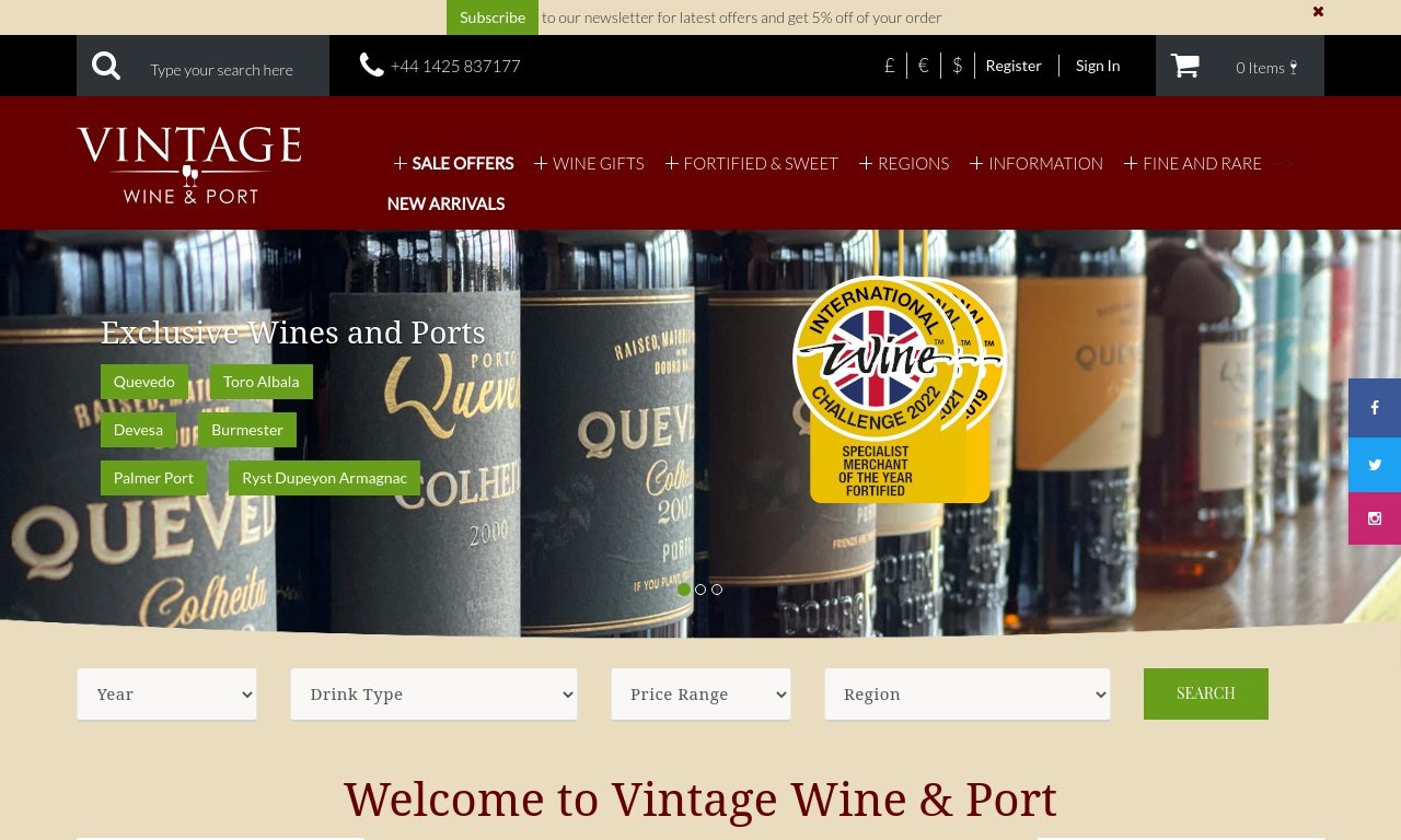 Vintage wine and port.co.uk