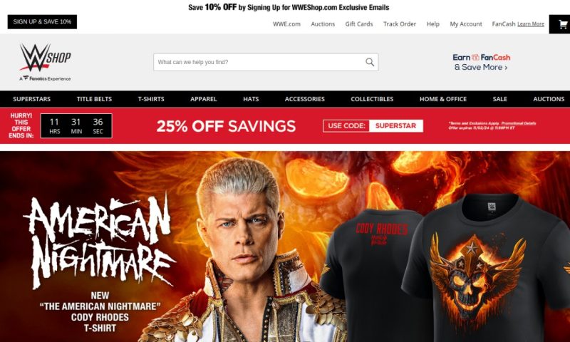 WWE.com | Online Store