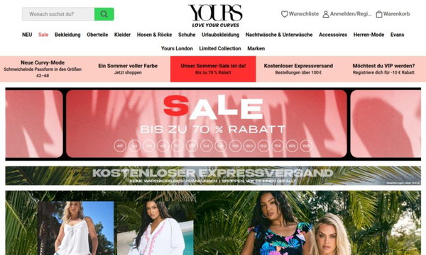 Yours clothing.de